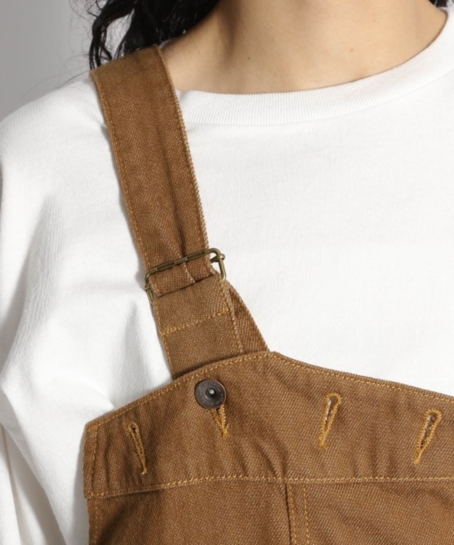 カラーワンショルサロペットパンツ