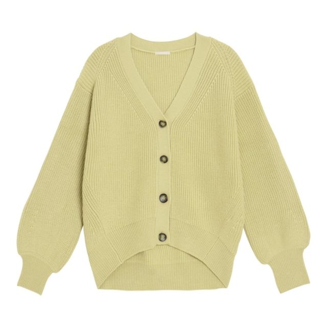 パフスリーブコクーンカーディガン(長袖)