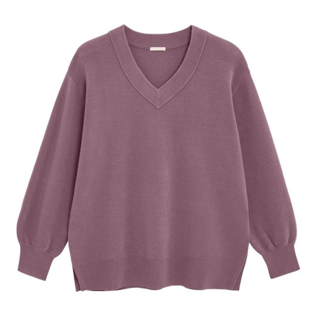 スウェットライクオーバーサイズニットチュニック