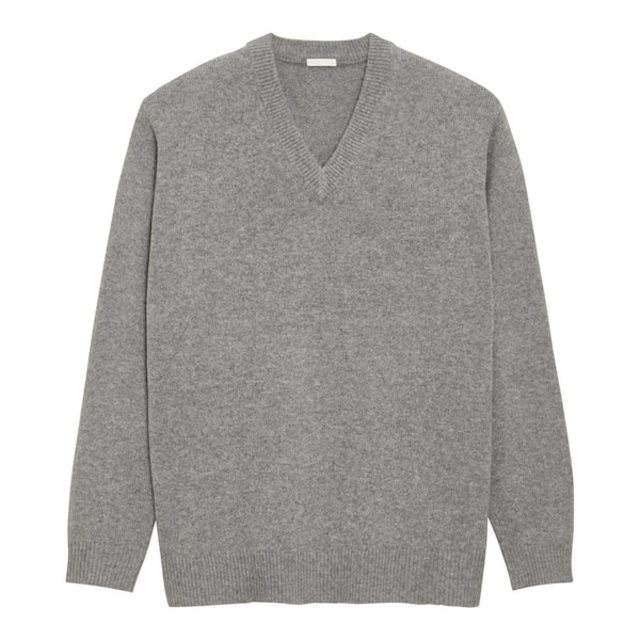ソフトラムブレンドVネックセーター