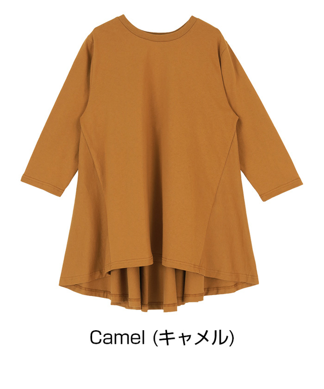 バックフレアTシャツ