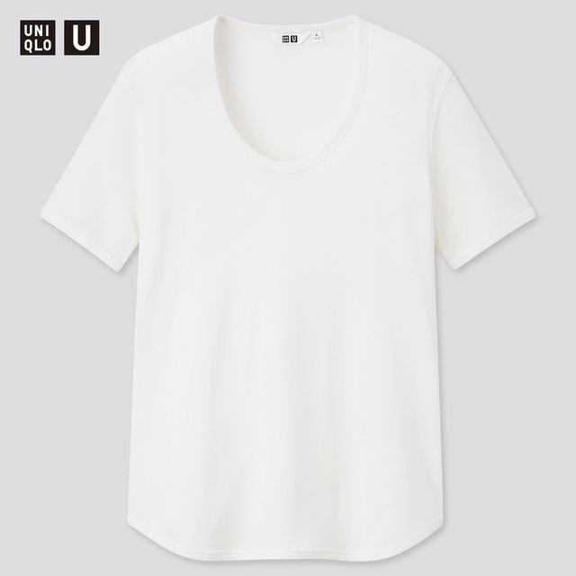 リブラウンドネックT