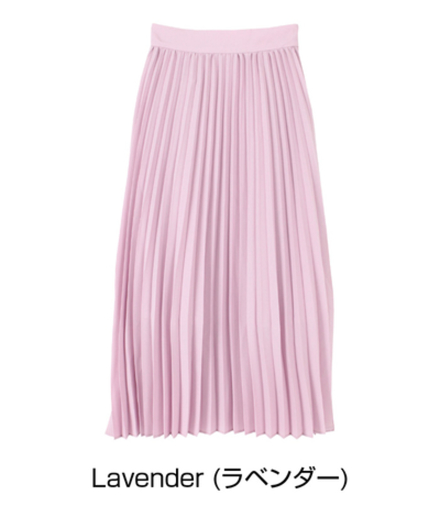 プリーツロングスカート