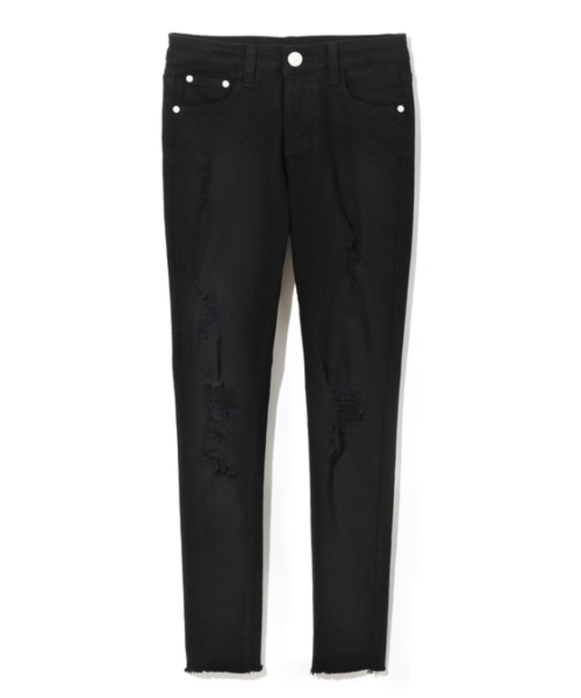 カットオフストレッチクラッシュスキニーパンツ