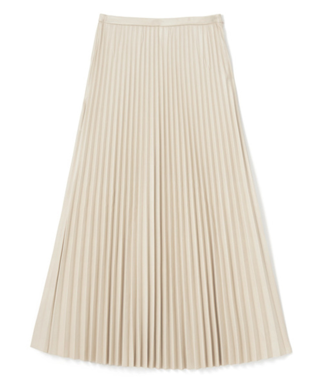 フェイクレザープリーツスカート