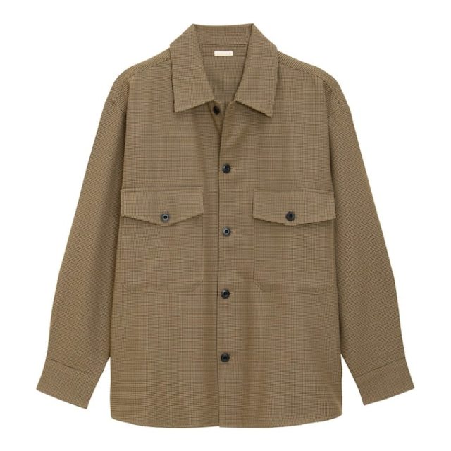 CPOシャツ(長袖)(チェック)(セットアップ可能)