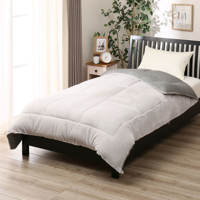 そのまま使える吸湿発熱掛ふとん　シングル