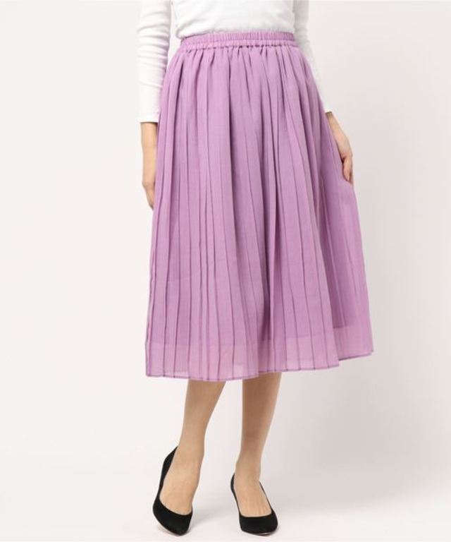 プリーツギャザースカート