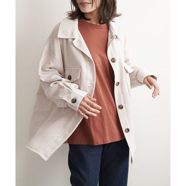 コーデュロイ CPOシャツ