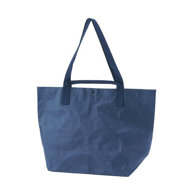 ポリエチレンシート・トートバッグ 約５３×３６×１９ｃｍ・ネイビー