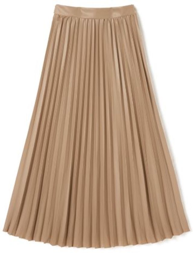 フェイクレザープリーツスカート