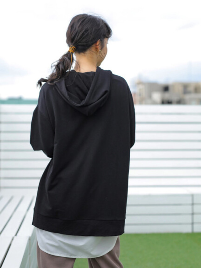 ボリューム袖ビッグシルエットパーカー（WEB限定）