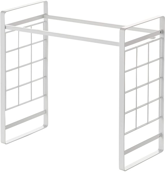 tower シンク上 伸縮 システムラック ホワイト 約W50.5~90XD24XH48cm