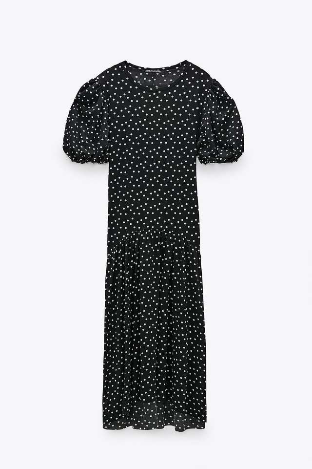 ドット柄ワンピース