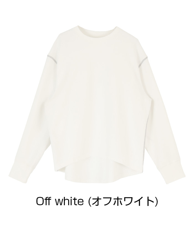 デザインステッチ長袖Tシャツ