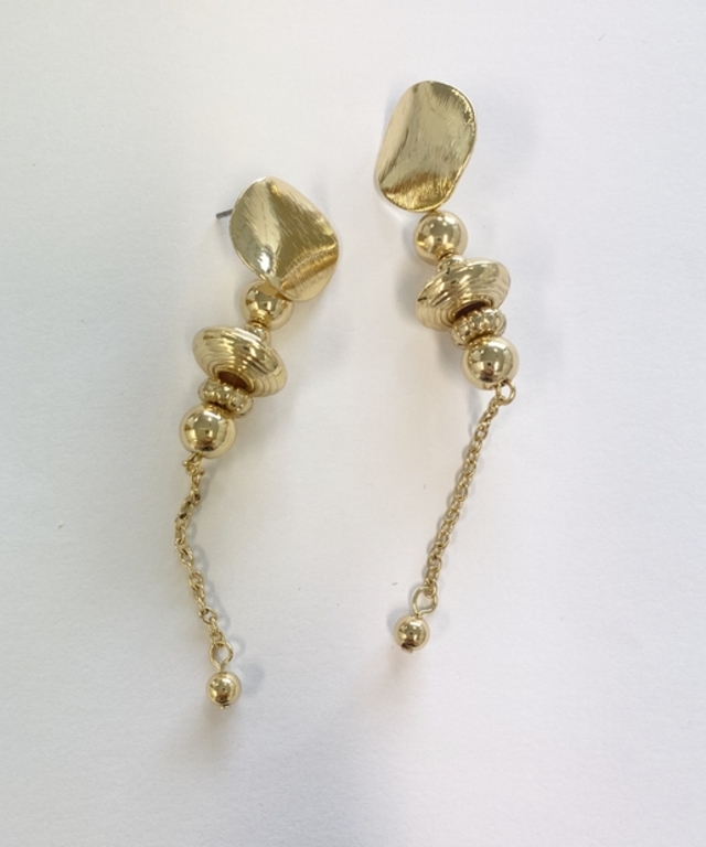 ヴィンテージ風ロングピアス