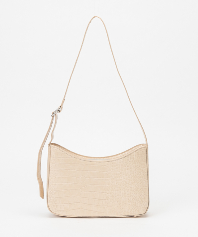 クロコ柄ショルダーバッグ