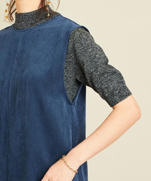 コーデュロイワイドオールインワン -ウォッシャブル-