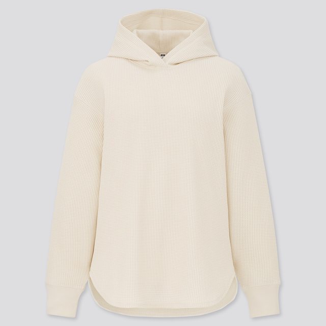 ワッフルプルパーカ（長袖）