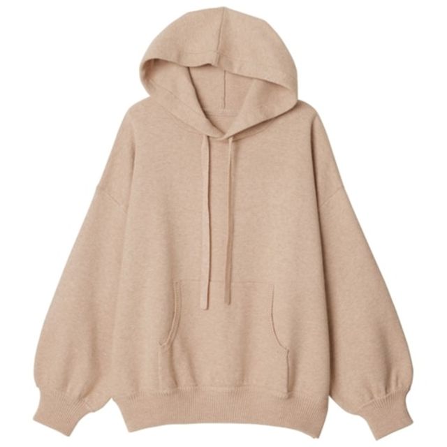 大人ニットパーカ