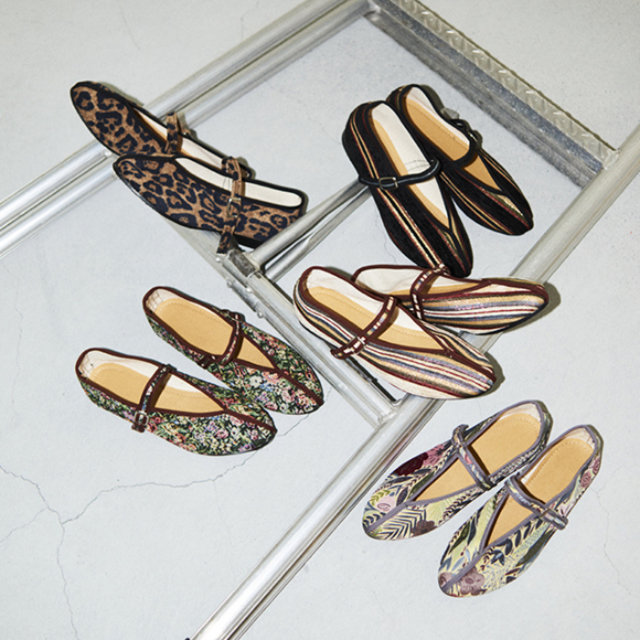 ゴブランストラップシューズ