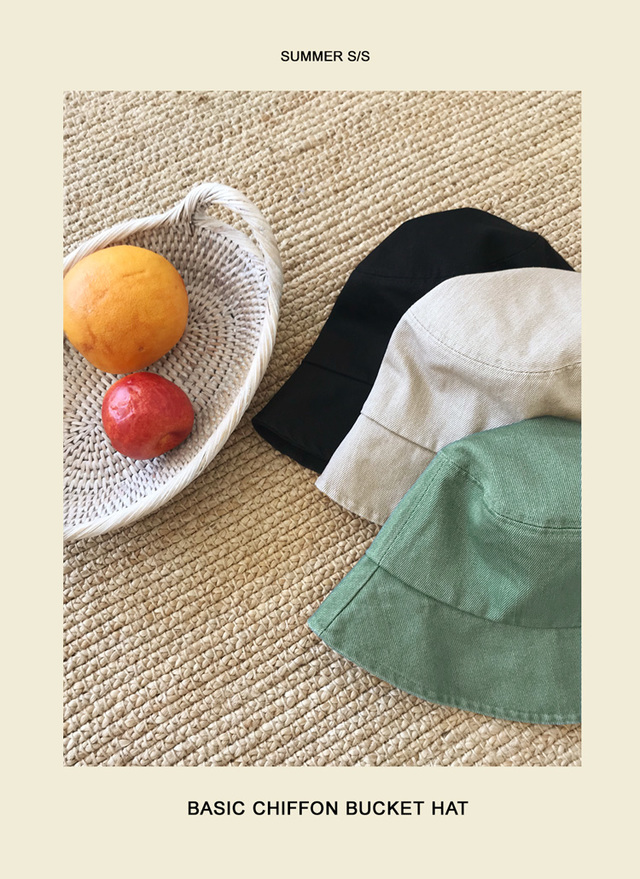 コットンバケットハット・全3色