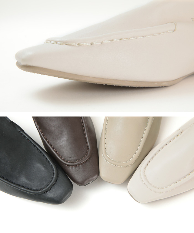 ソフトギャザーローファー