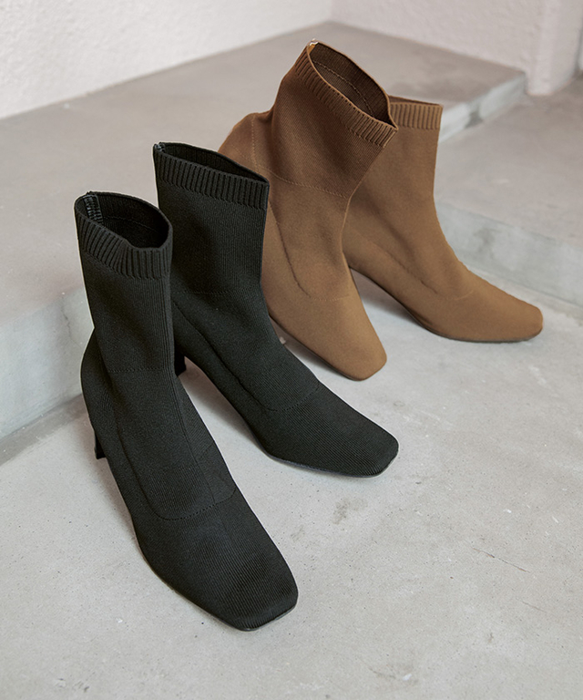 ニットソックスブーツ