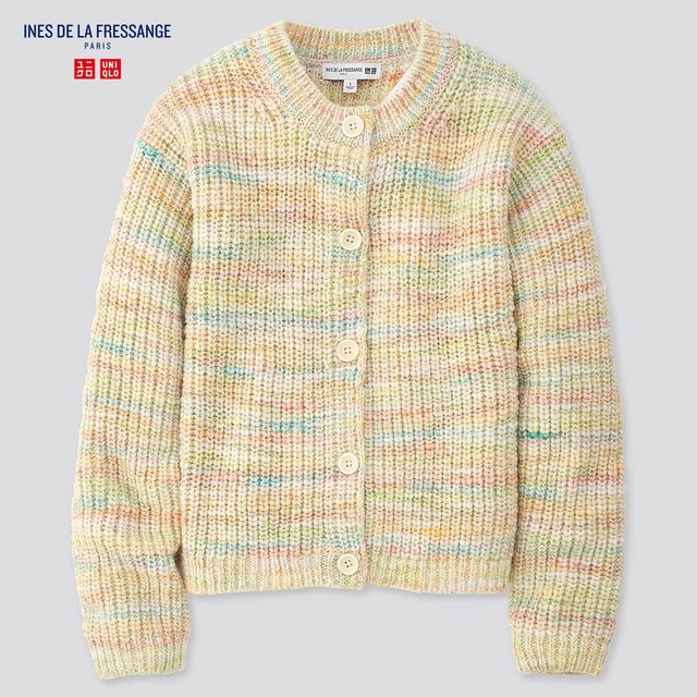 チャンキークルーネックカーディガン（長袖）