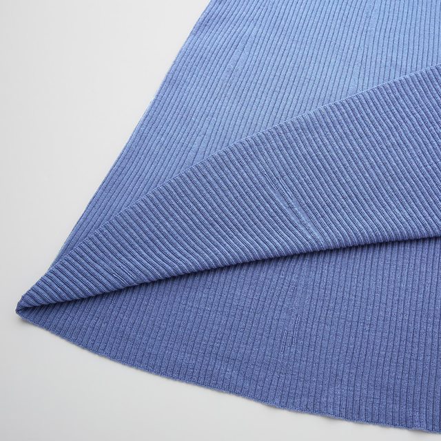 3Dエクストラファインメリノリブフレアスカート