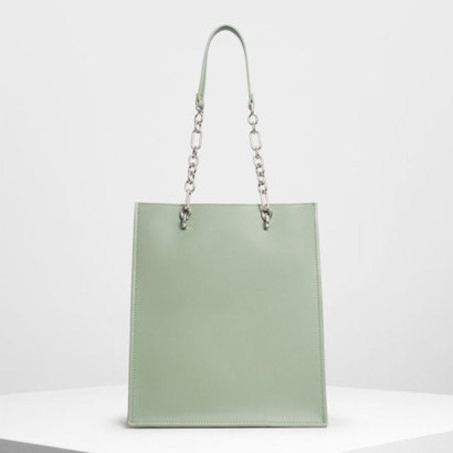 チェーンストラップ ハンドルトートバッグ