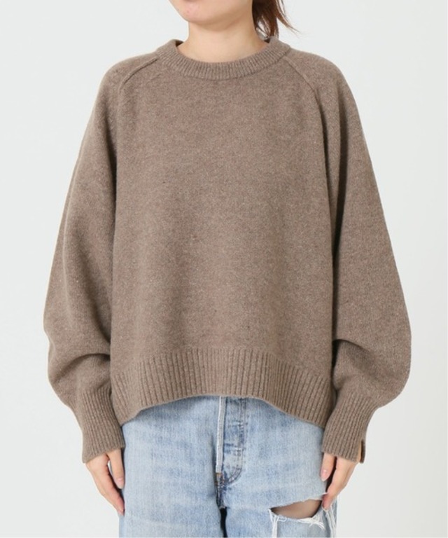 W/Ca クルーネックショートプルオーバー