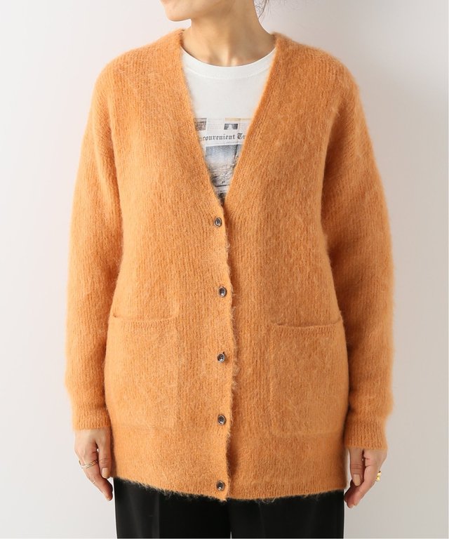 MOHAIR混 Vネックカーディガン