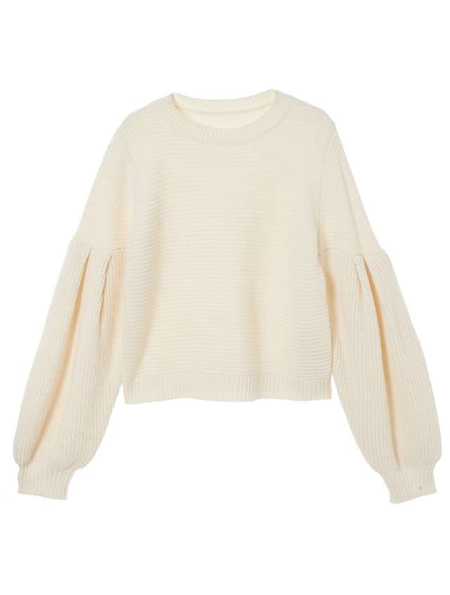 ボリュームスリーブデザインニット