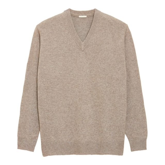 ソフトラムブレンドVネックセーター