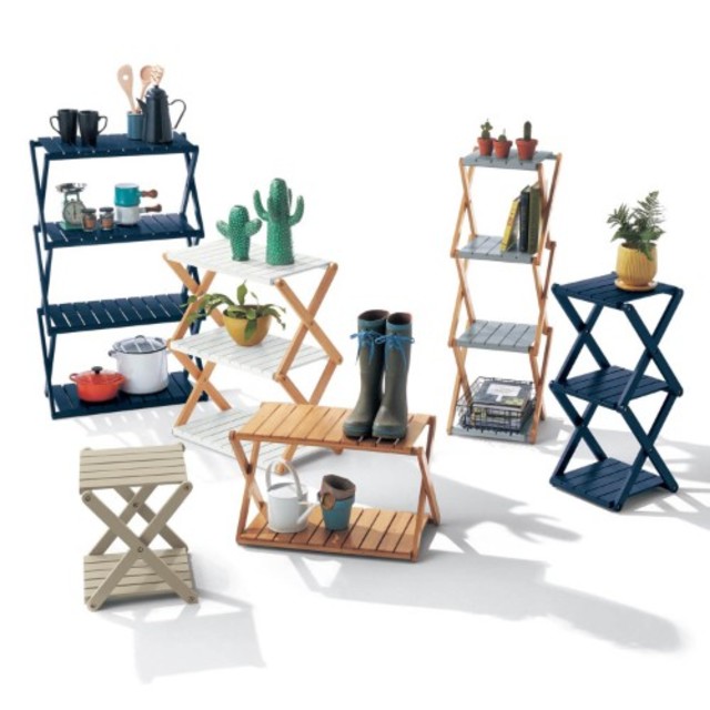 簡単に折りたためるラック