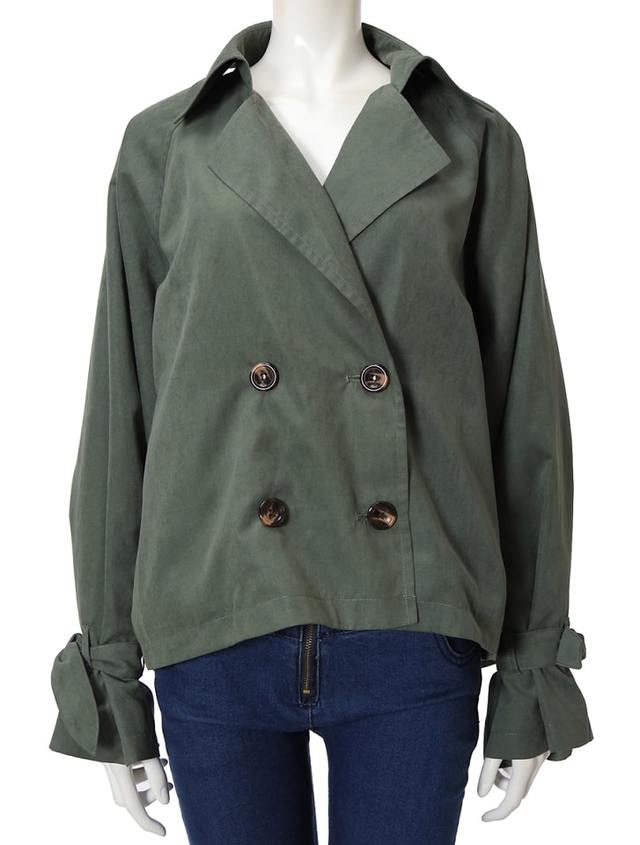 ボリュームスリーブショートトレンチコート