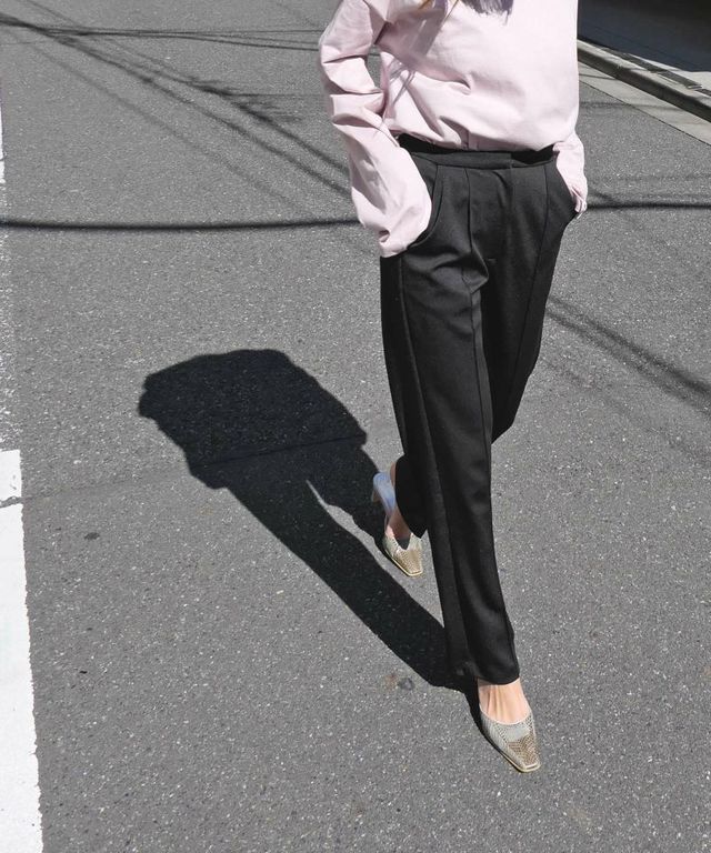 ピンタックジャージーパンツ