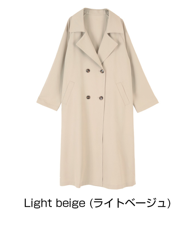 バックチュールオーバーサイズトレンチコート