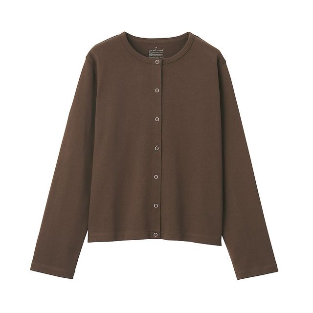 太番手天竺編みカーディガン