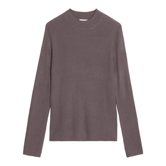 リブハイネックセーター