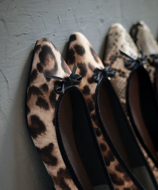 アニマル柄バレエシューズ