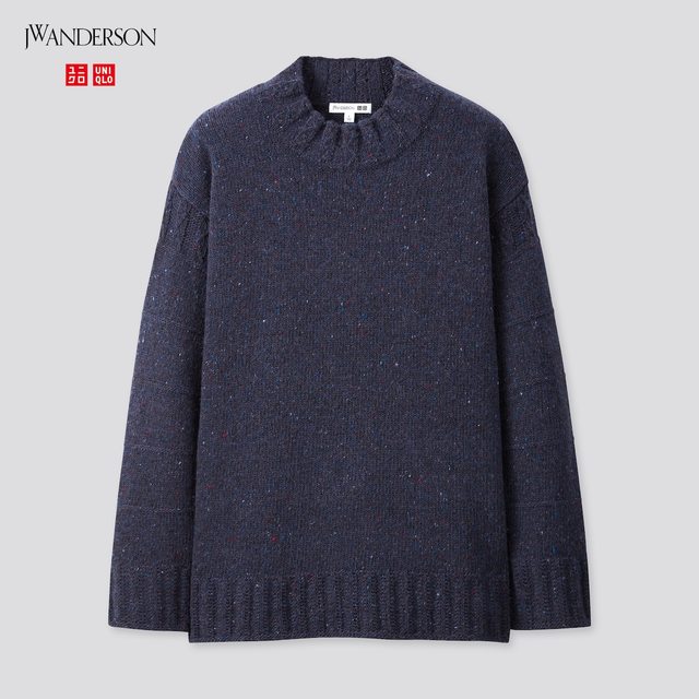 ローゲージクルーネックセーター（長袖）