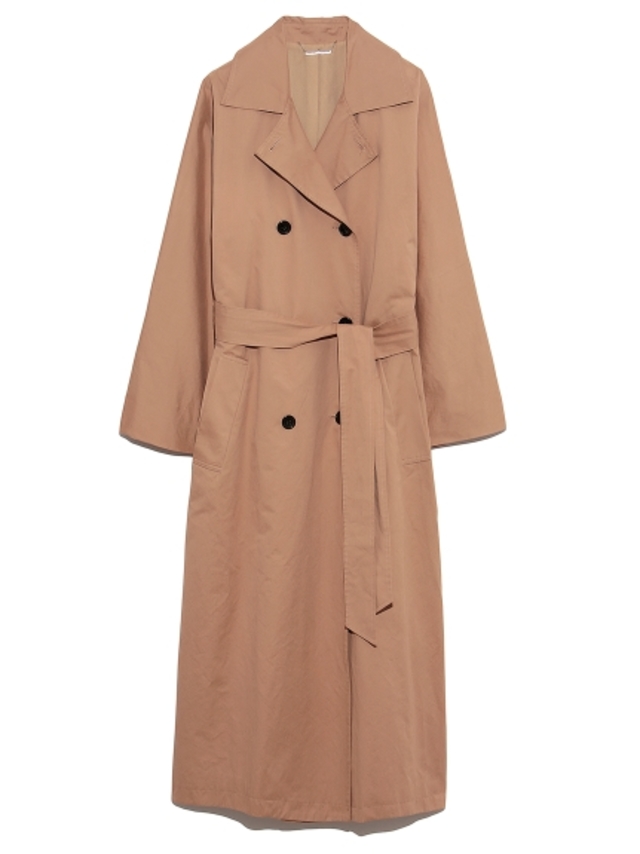 ラグランスリーブロングトレンチコート