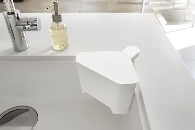 浮かせる 蓋付き 三角コーナー アクア