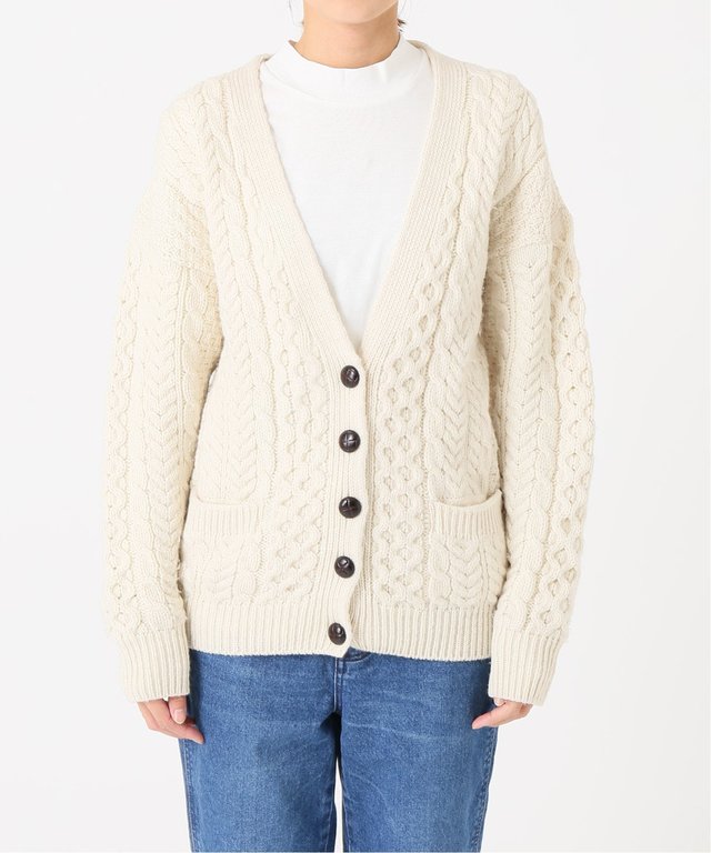 ARAN ケーブルカーディガン