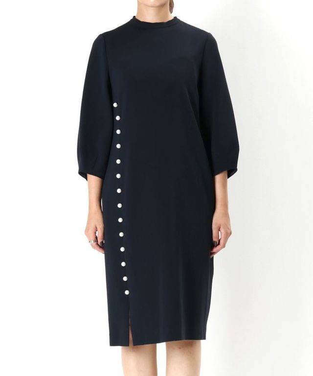 パールボタンワンピース