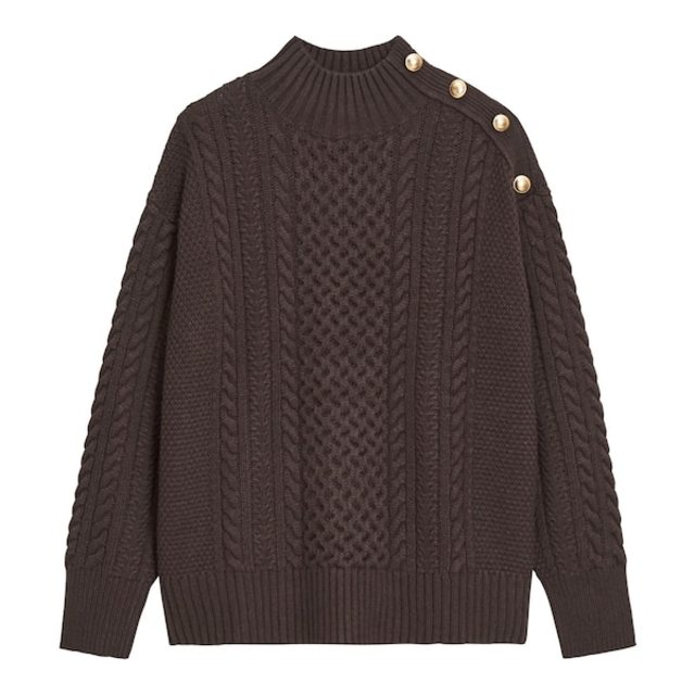 フロントリボンニットワンピース