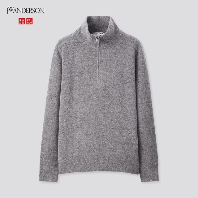 3Dラムブレンドクルーネックセーター