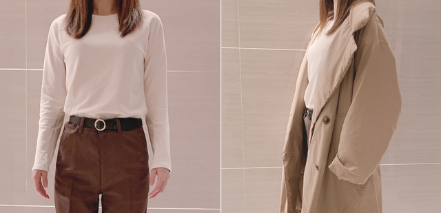 ヒートテックコットンクルーネックT